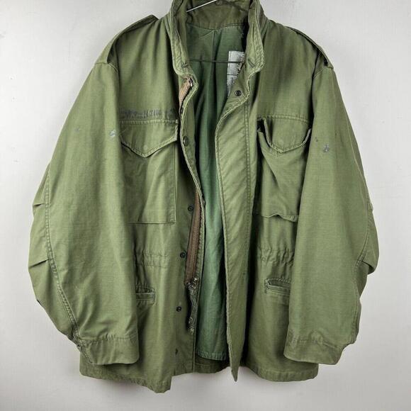 Vintage Vietnam War Era US Military M-65 Field Jacket Alpha Industries OG-107 - Picture 1 of 8